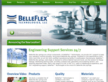 Tablet Screenshot of belleflex.com